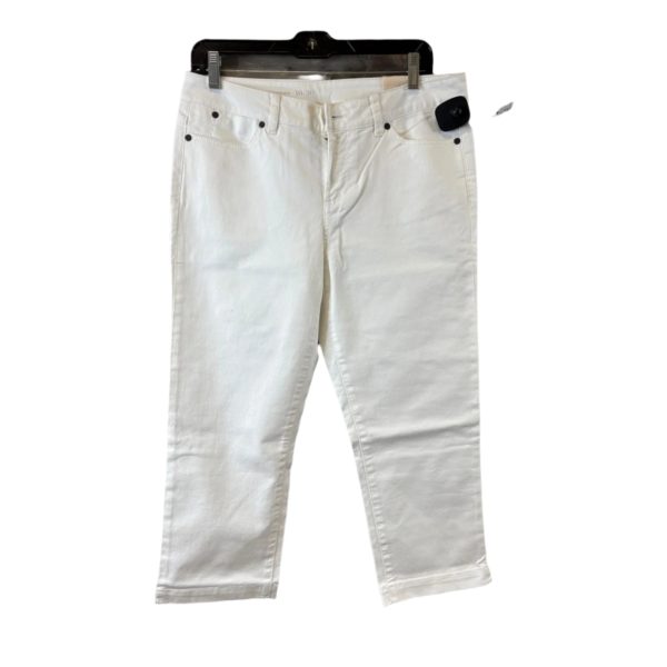 Jeans Cropped By Talbots In White Denim, Size: 10 Hot on Sale