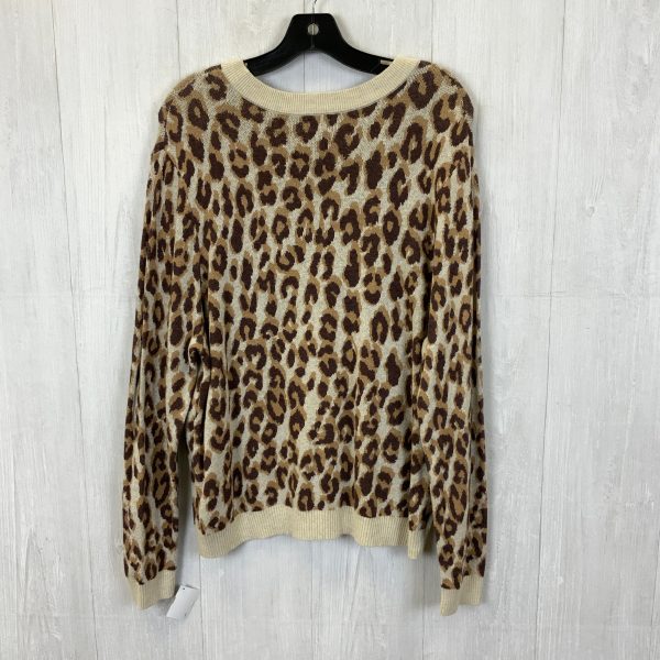 Top Long Sleeve By A New Day In Animal Print, Size: Xl Discount - Image 2